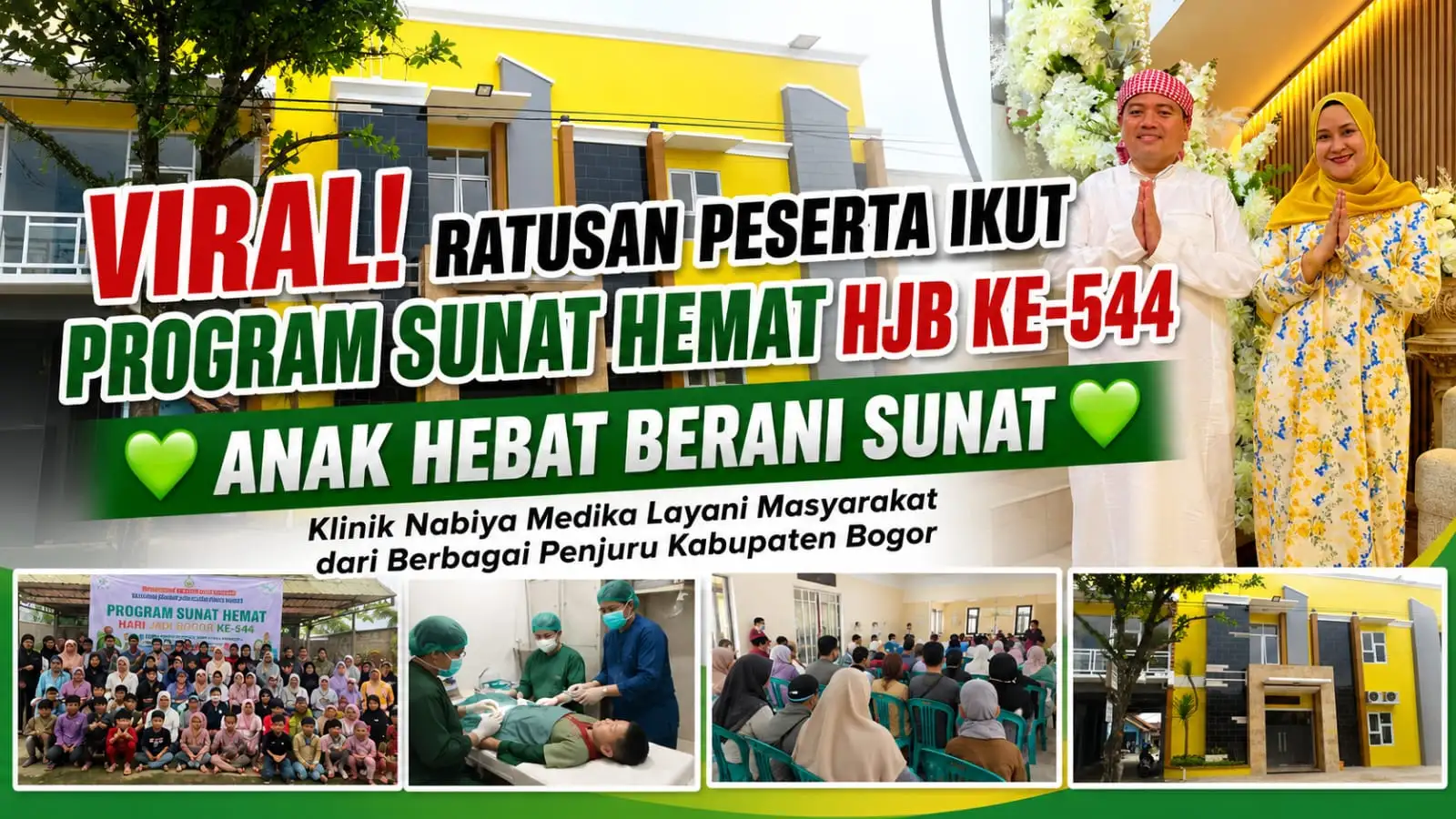 Antusiasme Tinggi Warnai Program Sunat Hemat Hari Jadi Bogor Ke-544 di Parung