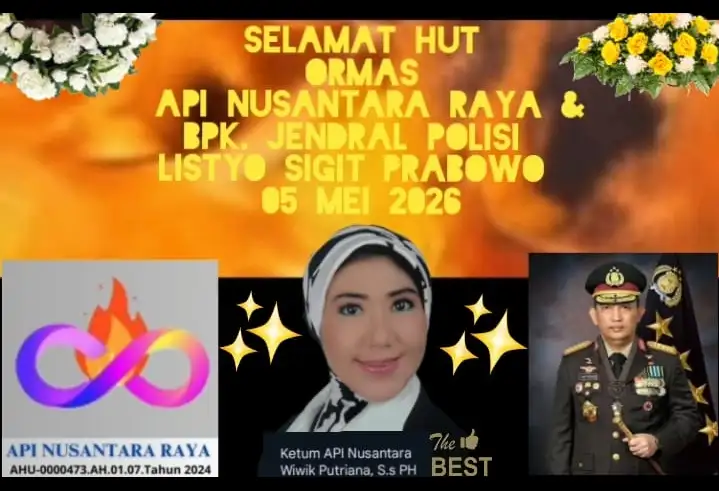 HUT API Nusantara Raya Bertepatan dengan Ulang Tahun Listyo Sigit Prabowo dan Wiwik Putriana, Momentum Sinergi Negara dan Rakyat