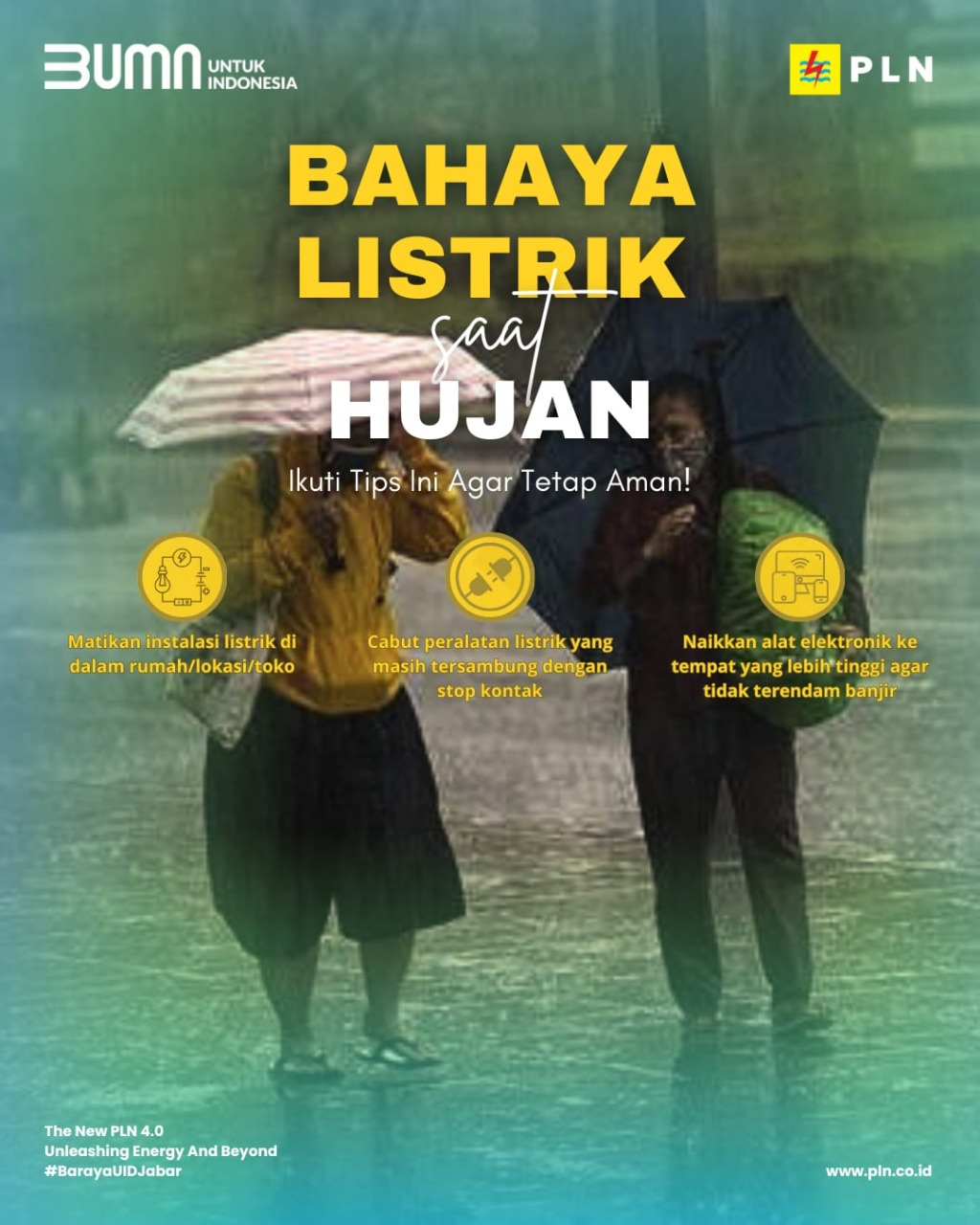 Cuaca Ekstrem, PLN Imbau Warga Waspada Bahaya Listrik Saat Banjir
