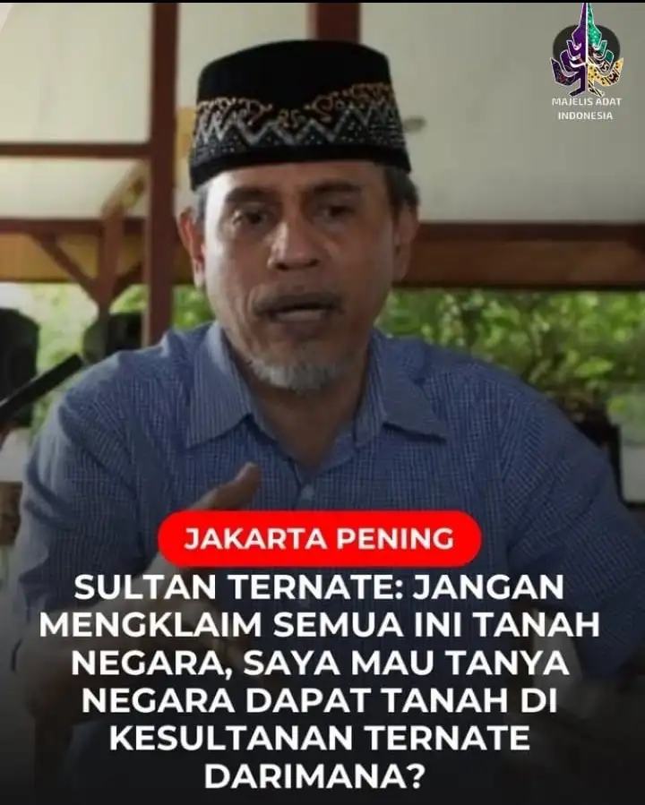 Dari Forum Nasional, MAI Dukung Sikap Kritis Sultan Ternate soal Tanah Negara